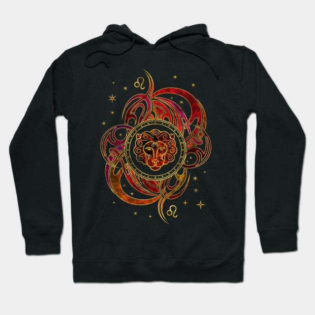 Leo Zodiac Fire element Hoodie by Nartissima